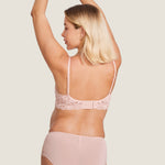 Women's Supportive Lace Nursing Bralette Gentle Rose