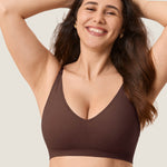 Women's Seamless Soft Knit Nursing Bra Cocoa Beige
