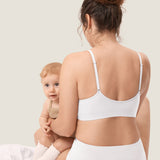 Women's Seamless Soft Knit Nursing Bra Cocoa Beige