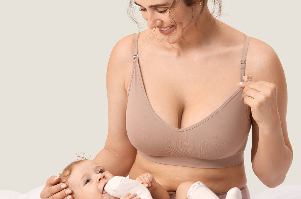 Women's Seamless Soft Knit Nursing Bra Black