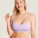 Women's Ribbed Scoop Nursing Bralette Black 2