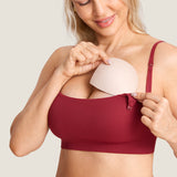 Women's Ribbed Scoop Nursing Bralette Moonlight Blue