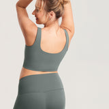 Women's V Neck Nursing Crop Tank Top Lilac Air