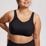 Women's Full Coverage Wireless Sport Bra Black