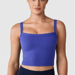 Women's Hugcurve Adjustable Longline Workout Bra Nightfall Blue