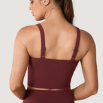 Women's Hugcurve Adjustable Longline Workout Bra Blackberry
