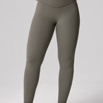 Women's Hugcurve No Front Seam Leggings 25" Smoked Green