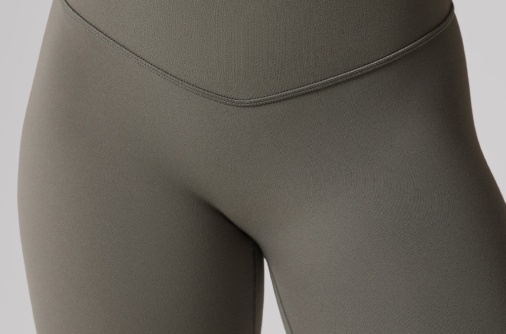 Women's Hugcurve No Front Seam Leggings 25" Smoked Green