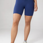 Women's Hugcurve No Front Seam Biker Shorts 6" Nightfall Blue