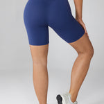 Women's Hugcurve No Front Seam Biker Shorts 6" Nightfall Blue