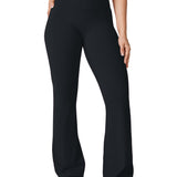 Women's Hugcurve No Front Seam Flare Leggings 33.5'' Aspen Olive