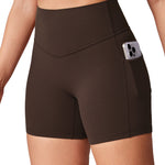 Women's Hugcurve No Front Seam Pockets Shorts 5" Royal Blues