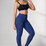 Women's Hugcurve Hidden Scrunch Butt Leggings 25" - No Front Seam Nightfall Blue