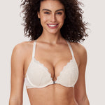 Women's Lacy Racerback Bra Ivory