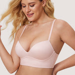 Women's T-shirt Push Up Bra Gentle Rose