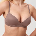 Women's Everyday Push Up Bra Brown Purple