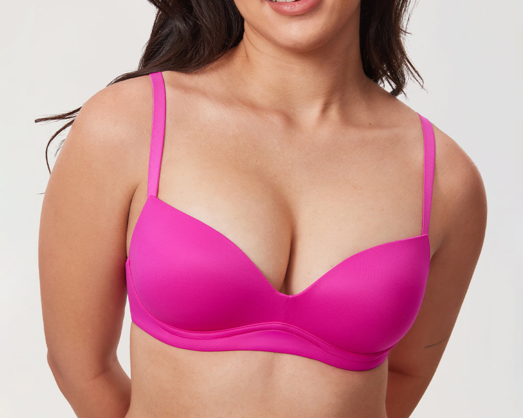 Women's Everyday Push Up Bra Glitter Pink