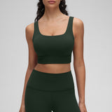 CRZ YOGA Women's U Back Sports Bra Legend Green