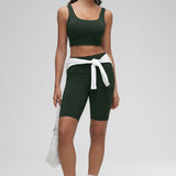 CRZ YOGA Women's U Back Sports Bra Legend Green
