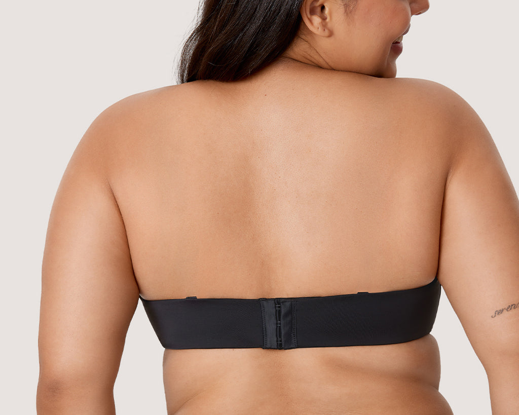 Women's Bandeau Strapless Bra Black