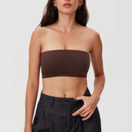 Women's Seamless Bandeau Bra Hazelnut