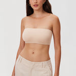 Women's Seamless Bandeau Bra Black