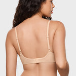 Women's Plunge Lightly Padded Demi Bra Beige