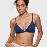 Women's Soft Triangle Bralette Nightfall Blue