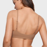 Women's Soft Triangle Bralette Gravel Beige