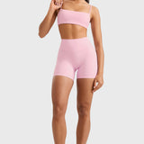 INGIA Womens High Waist No Front Seam Scrunch Butt Biker Shorts 5'' V-Back Scrunch Booty Gym Workouts Royal