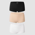Women's Soft Mid Waist Boy Shorts 3 Pack Basic (3pack)