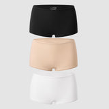 Women's Soft Mid Waist Boy Shorts 3 Pack Basic (3pack)