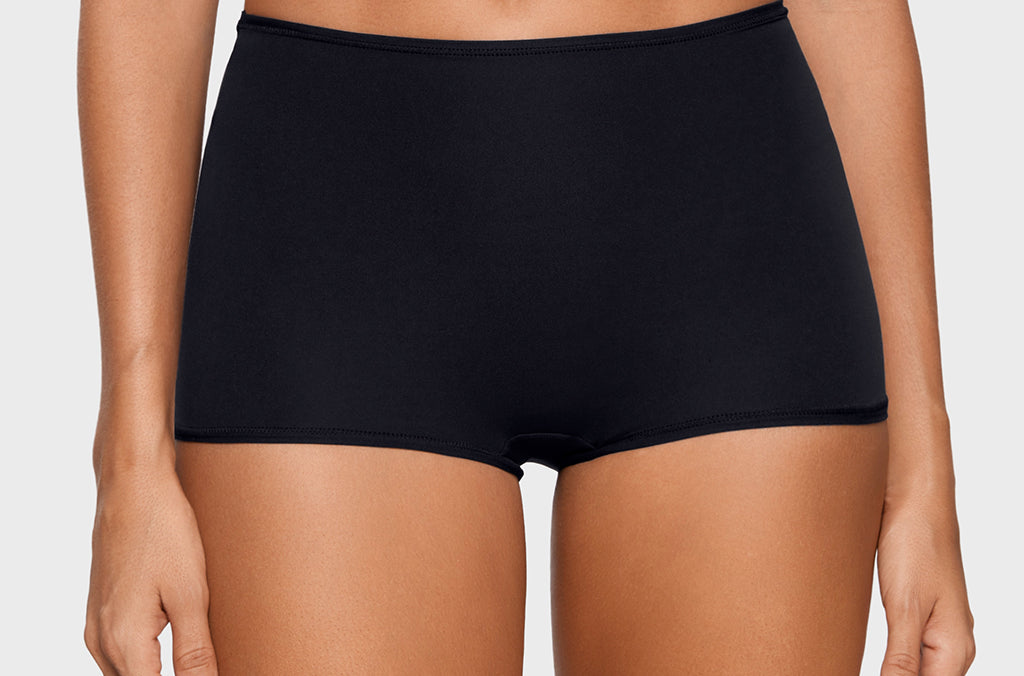 Women's Soft Mid Waist Boy Shorts 3 Pack Basic (3pack)