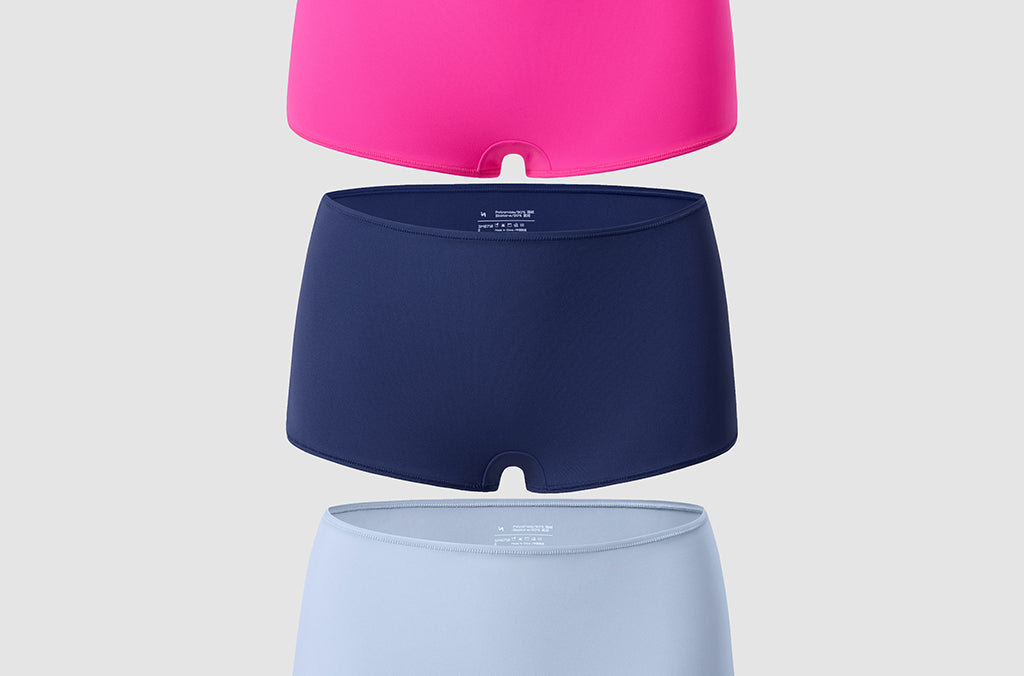 Women's Soft Mid Waist Boy Shorts 3 Pack Chic 5 (3pack)