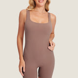 Women's Natrelax® Square Neck Maternity Romper Taupe