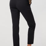 Women's Stretch Drawstring 7/8 Pants with Pockets 27'' Black
