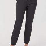 Women's Stretch Drawstring 7/8 Pants with Pockets 27'' Coffee Brown