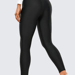 CRZ YOGA Women's Fleece Lined Leggings 25" Black