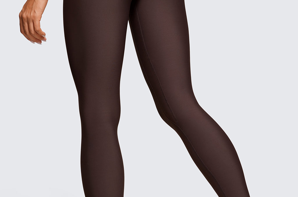 CRZ YOGA Women's Fleece Lined Leggings 25" Melanite