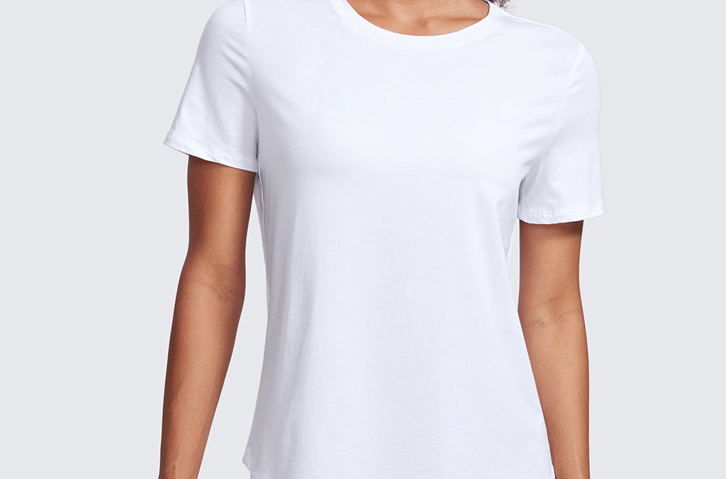 Women's Pima Cotton Classic Short Sleeve Shirts White