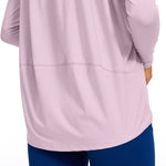 Women's Pima Cotton Boat Neck Long Sleeve Shirts Dark Red 2