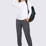 Women's Pima Cotton Long Sleeve Shirts Black