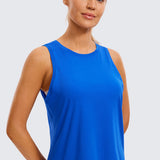 Women's Pima Cotton Cropped Tank Top purple gray