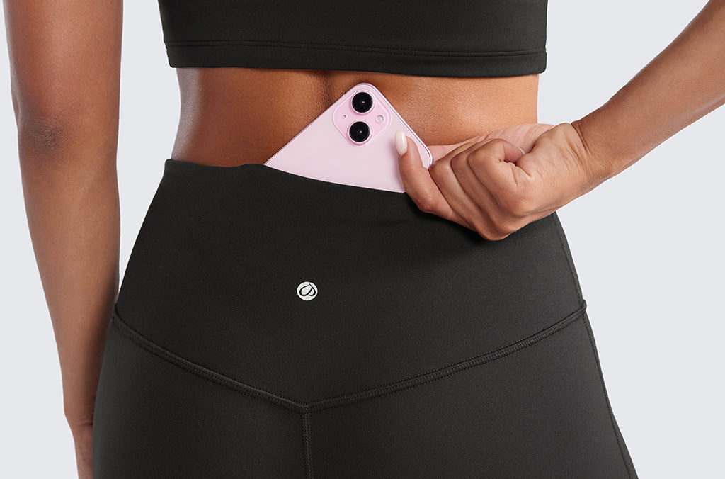 CRZ YOGA Women's High Waist Flare Leggings 30.5" Black