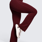 CRZ YOGA Women's High Waist Flare Leggings 30.5" Hot Fudge Brown