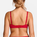 SOULVOR V-Neck Wireless unpadded Bralette Lipstick Red