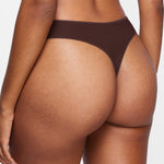 Women's Stretchy Low Rise Thongs 3 Pack Hazelnut (3pack)