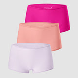 Women's Stretchy Mid Waist Boy Shorts 3 Pack Chic 2 (3pack)