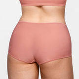 Women's Stretchy Mid Waist Boy Shorts 3 Pack Chic 2 (3pack)