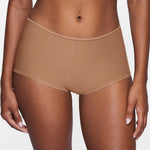 Women's Stretchy Mid Waist Boy Shorts 3 Pack Natural (3pack)